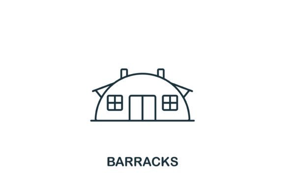 Barracks Icon: A Versatile Graphic for Modern Publishers