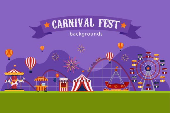 Carnival Fest Background B: A Vibrant Graphics Choice
