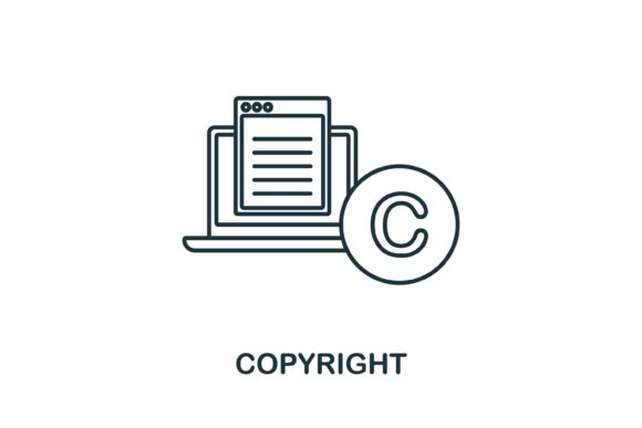 Copyright Icon Graphics and Icons for Crafters