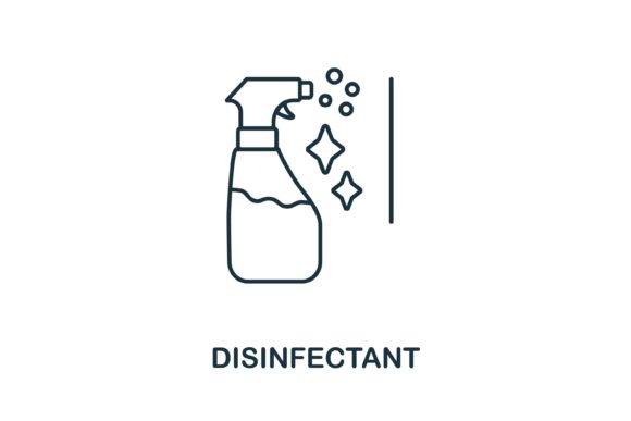 Disinfectant Icon: Graphics & Icons for Editorial Use
