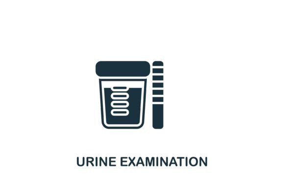 Evaluating Urine Examination Icon for Local Business Branding
