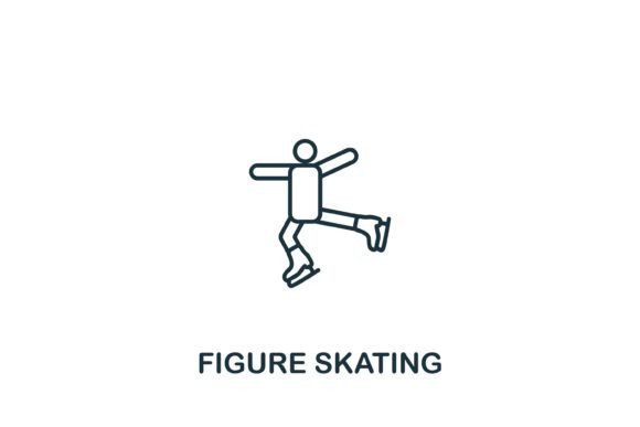 Figure Skating Icon: A Versatile Graphics Asset for Creative Projects
