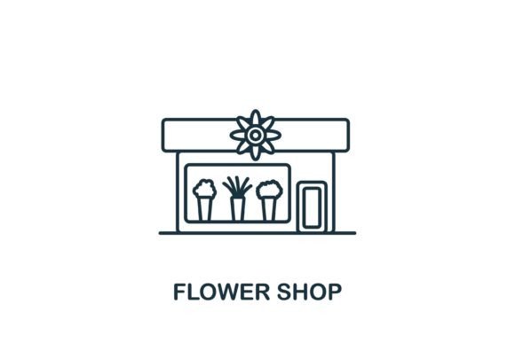Flower Shop Icon: A Versatile Graphics Asset for Brands