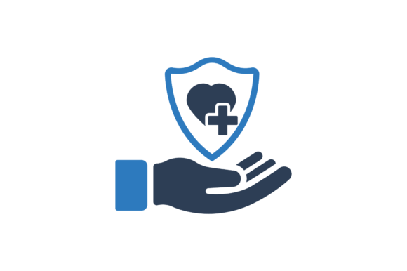 Heart Protection Icon: A Versatile Graphic for Handmade Creations
