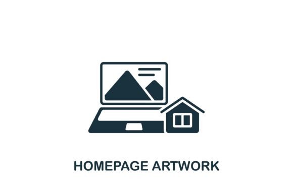 Homepage Artwork Icon: A Versatile Graphic for Modern Web Design