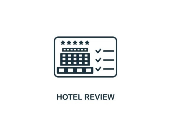 Hotel Review Icon: A Versatile Graphic for Travel Brands