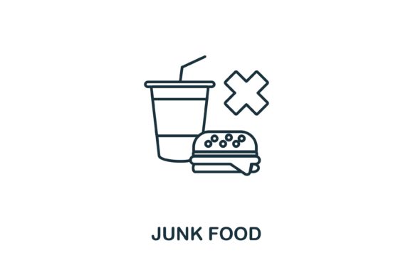 Junk Food Icon: Graphics & Icons for Editorial Use