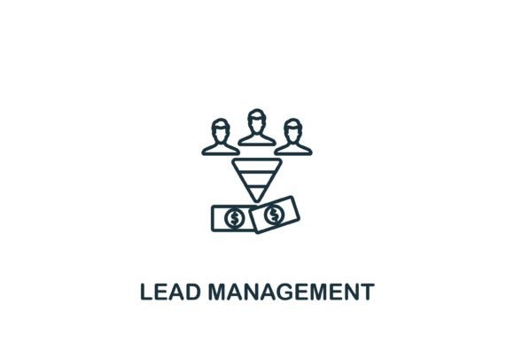 Lead Management Icon: A Versatile Design for Embroidery