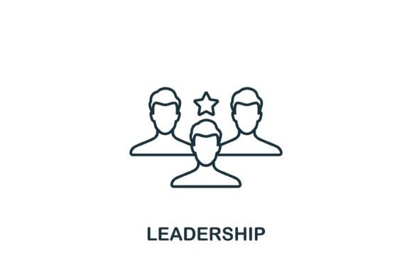 Leadership Icon: A Clean, Modern Graphic for Publishing