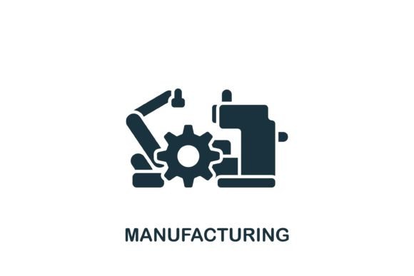 Manufacturing Icon: A Versatile Graphic for Modern Publishers