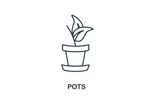 Pots Icon: A Versatile Graphics Asset for Creative Projects