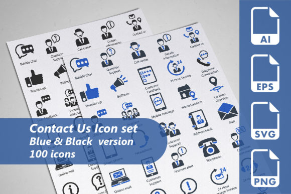 Review: Contact Us Icon Set for Modern Graphics