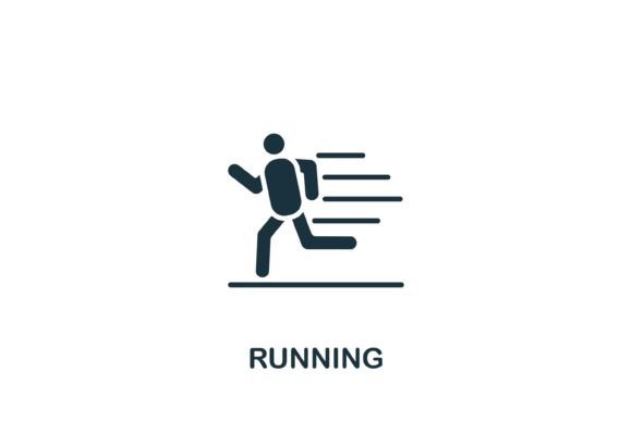 Running Icon: A Sleek Graphics Addition for Modern Publishers