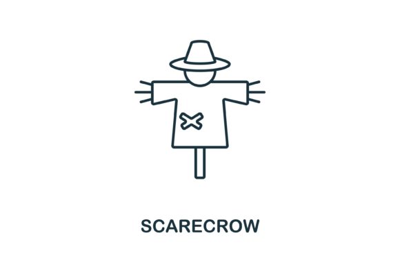Scarecrow Icon: Graphics & Icons for Seasonal Branding