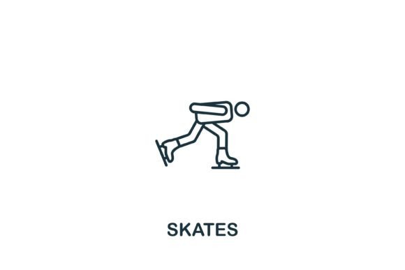 Skates Icon: A Perfect Graphic for Local Business Branding