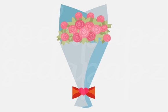 Valentines - Blue Bouquet: A Versatile Icon for Modern Graphics