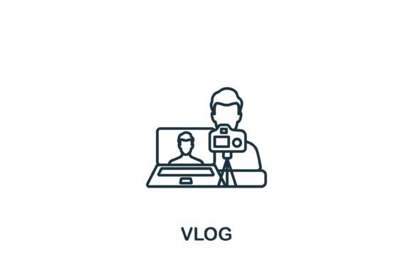 Vlog Icon: A Versatile Graphics Asset for Crafters