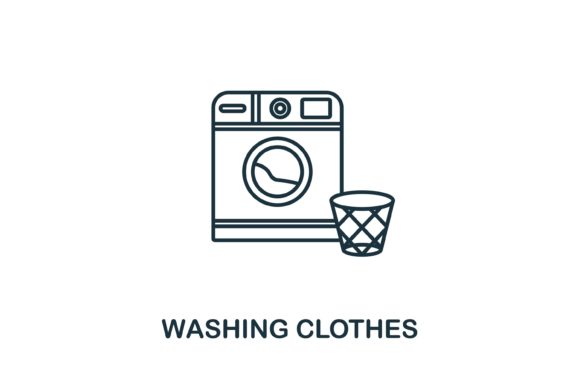 Washing Clothes Icon: Graphics & Icons for Crafters