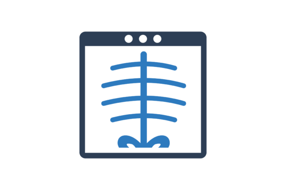 X-Ray Report Icon: A Versatile Graphic for Digital Sellers